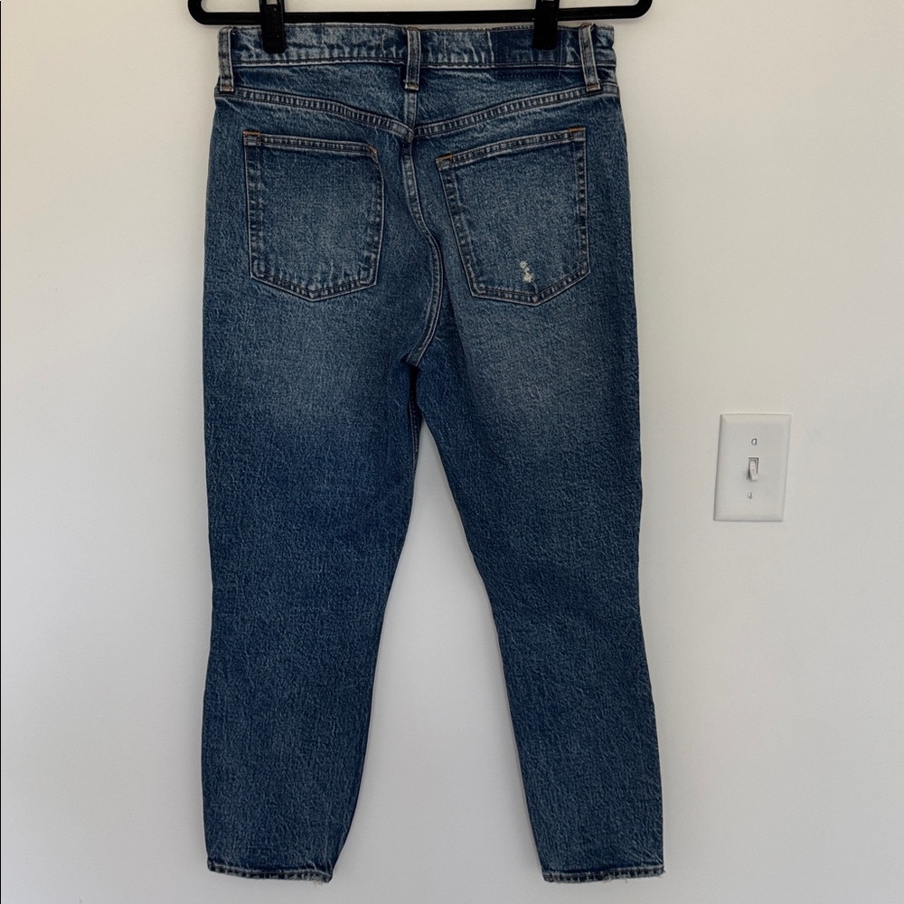 Abercrombie & Fitch NWT The Skinny High Rise Distressed Cropped Jeans - Size 29S - Picture 5 of 8